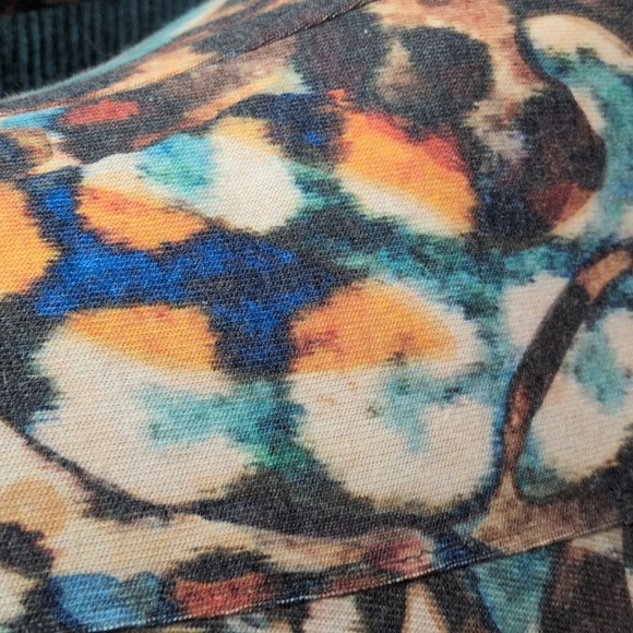 Amma Design Made In LA A-line Mini-Dress Abstract Colorful Pattern - Picture 11 of 14